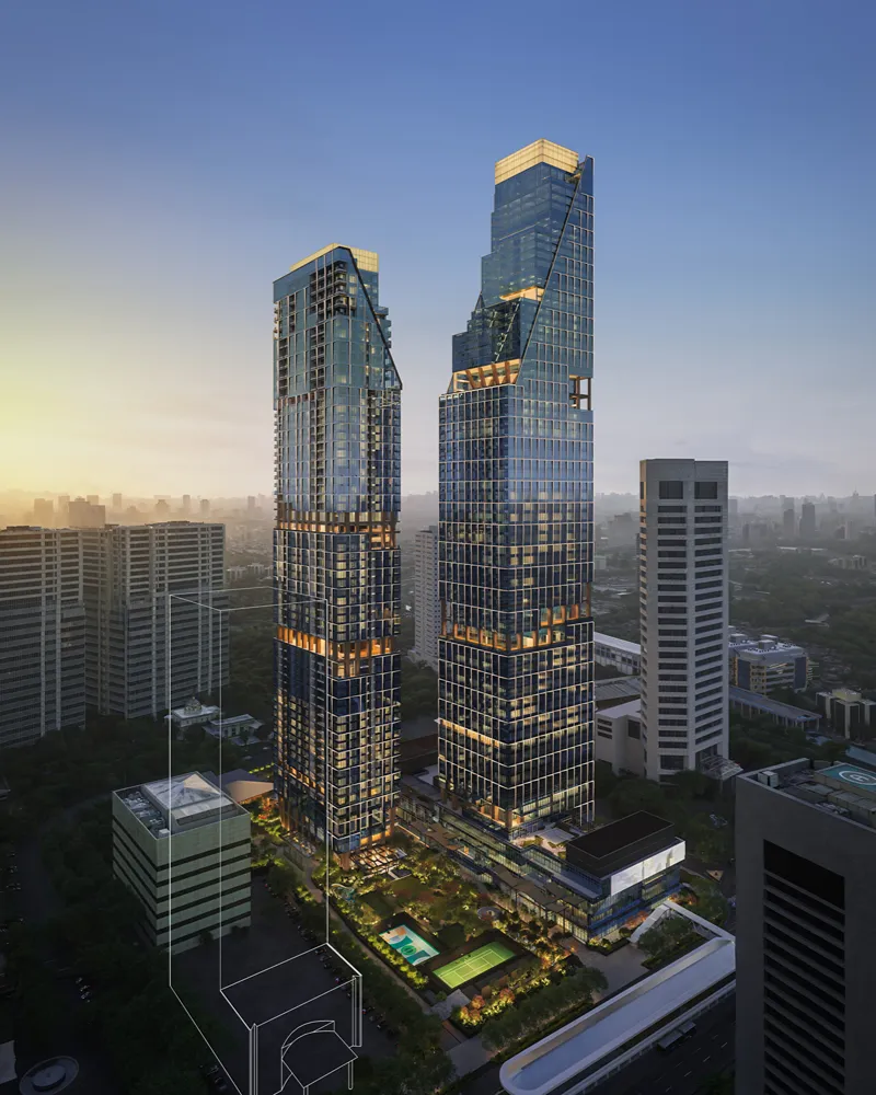Aerial view of Two Sudirman